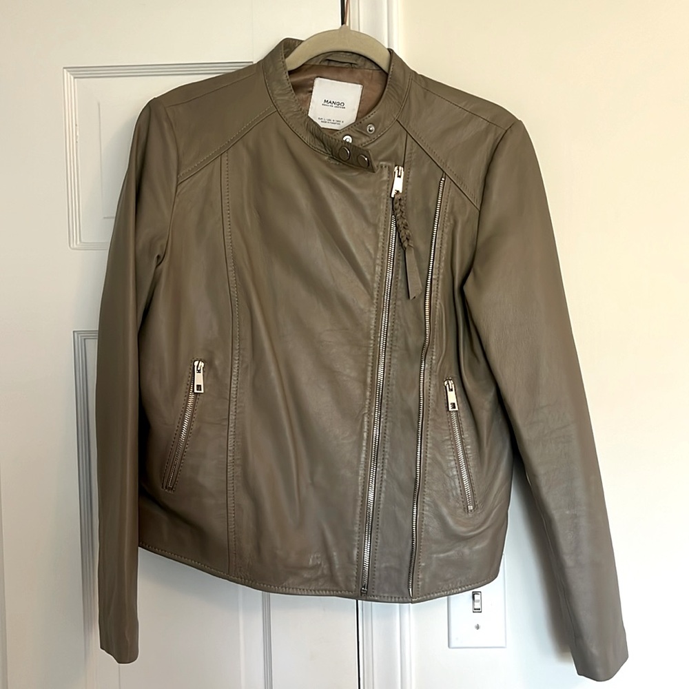 Mango Leather Jacket